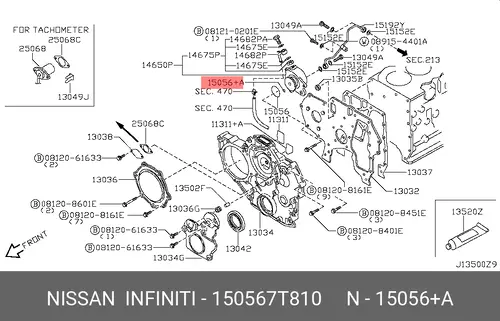 150567T810 КОЛЬЦО NISSAN