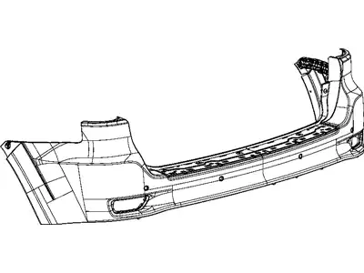 1VQ66TZZAA БАМПЕР ЗАДНИЙ CHRYSLER