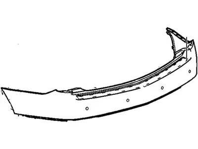 БАМПЕР ЗАДНИЙ (С ПАРКТРОНИКОМ) \ FASCIA- 20835693 GM