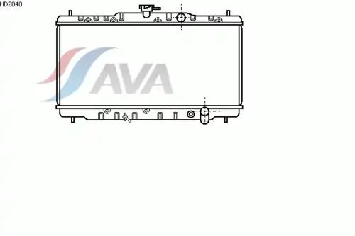 Радиатор кондиционера (конденсатор) AVA HD2040