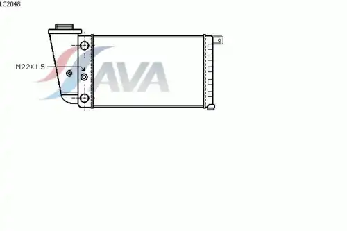Радиатор кондиционера (конденсатор) AVA LC2048