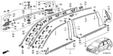 76222SP1003 Клипса HONDA