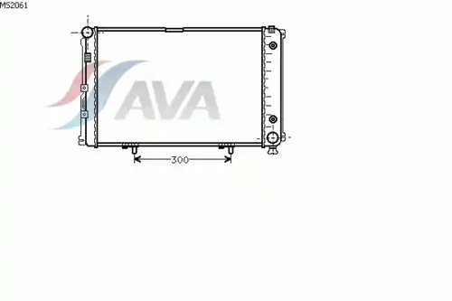 Радиатор системы охлаждения двигателя AVA MS2061