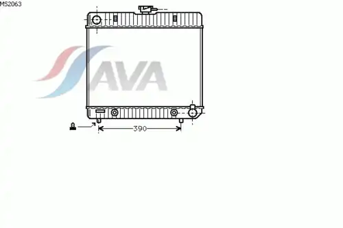 Радиатор кондиционера (конденсатор) AVA MS2063