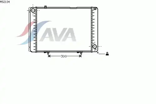 Радиатор кондиционера (конденсатор) AVA MS2134