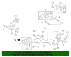 90662-SB2-003 КРЕПЁЖ/GROMMET SCREW M5 HONDA