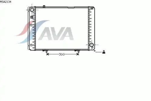 Радиатор кондиционера (конденсатор) AVA MSA2134