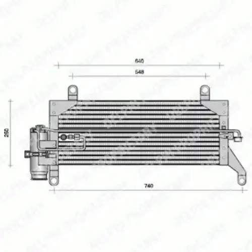 Радиатор кондиционера (конденсатор) DELPHI TSP0225004