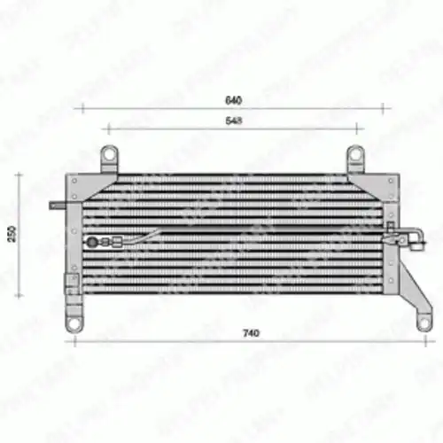 Радиатор кондиционера (конденсатор) DELPHI TSP0225005