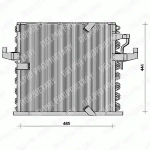 Радиатор кондиционера (конденсатор) DELPHI TSP0225016