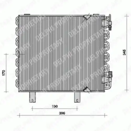 Радиатор кондиционера (конденсатор) DELPHI TSP0225019