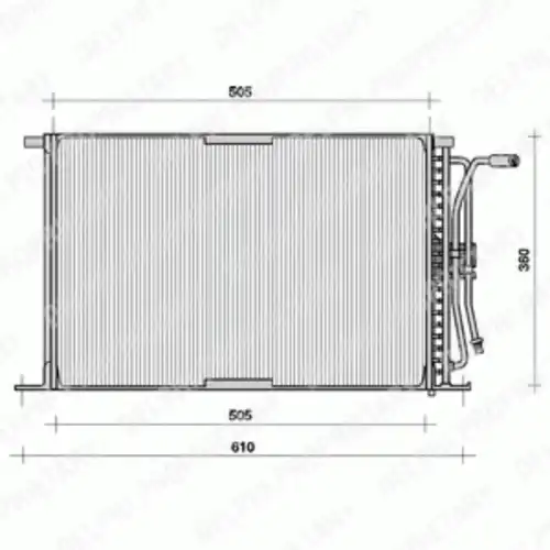 Радиатор кондиционера (конденсатор) DELPHI TSP0225026