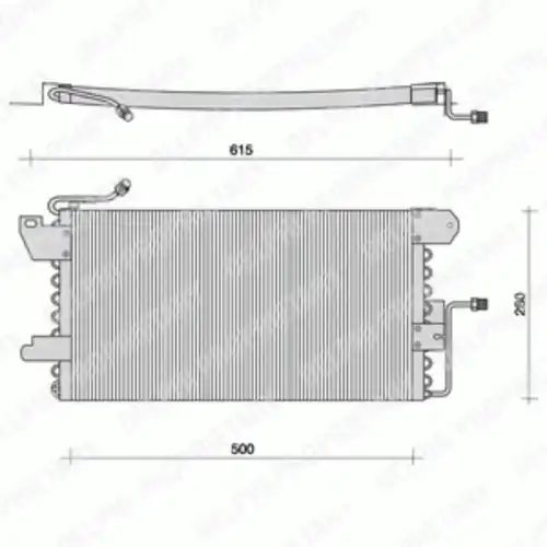 Радиатор кондиционера (конденсатор) DELPHI TSP0225029