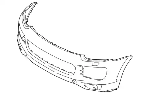 Облицовка бампера 95850521706G2X PORSCHE