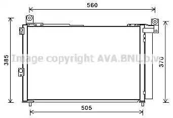 Радиатор кондиционера (конденсатор) AVA FDA5486D