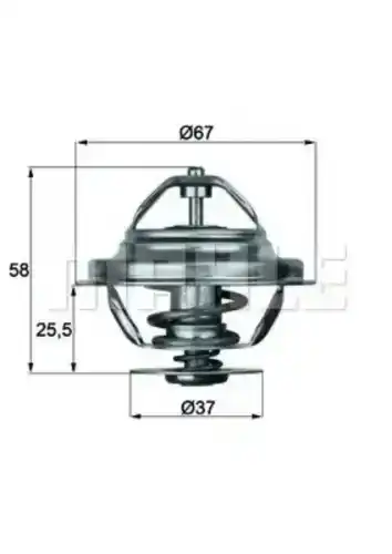 Термостат системы охлаждения KNECHT TX2080D
