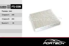 Салонный фильтр FORTECH FS-038