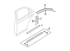  ЗАГЛУШКА МОЛДИНГА ПЛАСТМ GJ6A50665A MAZDA