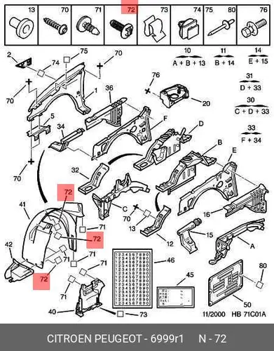 6999R1 ФИКСАТОР PSA