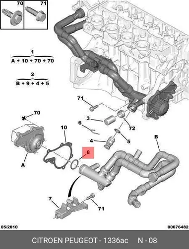 УПЛОТНИТЕЛЬНОЕ КОЛЬЦО 1336 AC PSA