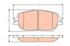 Тормозные колодки дисковые TRW GDB3628