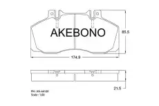 Тормозные колодки дисковые AKEBONO AN4410K