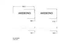 Тормозные колодки дисковые AKEBONO AN4583K