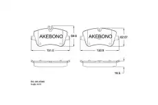 Тормозные колодки дисковые AKEBONO AN4508K