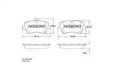 Тормозные колодки дисковые AKEBONO AN4508K