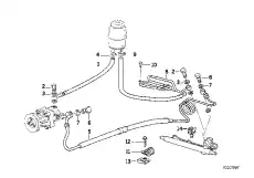 напорный рукав ! \BMW 3' E36 32 41 1 138 802