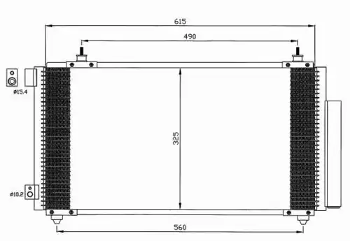 Радиатор кондиционера (конденсатор) NRF 35576