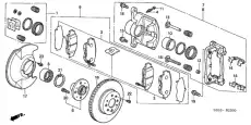  САЛЬНИК ТОPМОЗНОГО СУППОPТА 01463S5DA00 HONDA