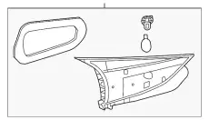 Фонарь задний MAZDA B45D513G0C