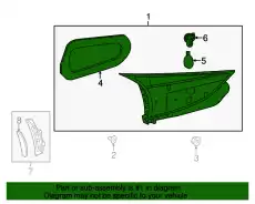 Фонарь задний MAZDA B45D513G0C