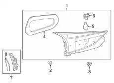 Фонарь задний MAZDA B45D513G0C