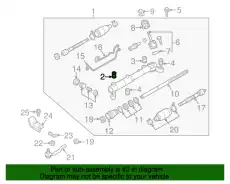 Рулевая рейка MAZDA TD1132124A