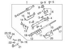 Рулевая рейка MAZDA TD1132123A