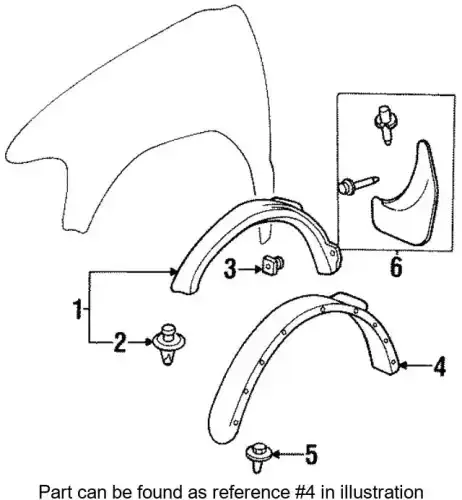 Подкрылок HYUNDAI / KIA 0K01856231