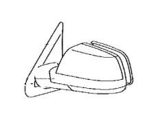 Зеркальный элемент левого зеркала 879060C040 TOYOTA / LEXUS