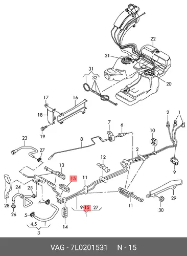 Держатель 7L0201531 VAG