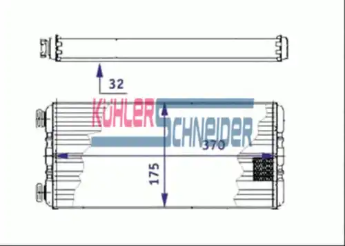 Радиатор печки KUHLER SCHNEIDER 0390161