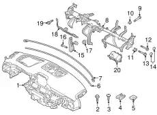 B092-60-408 КЛИПСА МЕТАЛЛИЧЕСКАЯ КУЗОВНАЯ MAZDA