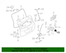 HANDLE OUT LIFTGATE C235-58-417 MAZDA