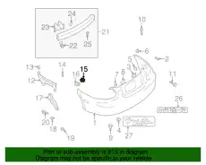 Кронштейн бампера перед пластм NC10-50-E11B MAZDA