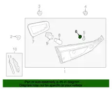 GASKET.TRUNK LID LAM B45A-51-3G8 MAZDA