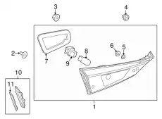 GASKET.TRUNK LID LAM B45A-51-3G8 MAZDA