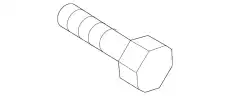BOLT 9YA7-70-603 MAZDA
