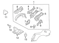 WASHER AND BOLT 9079-60-612 MAZDA