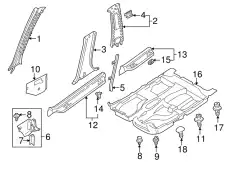 Ручка двери MAZDA B003-68-712