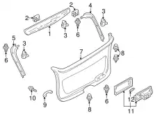 Хомут B455-68-AD2 MAZDA